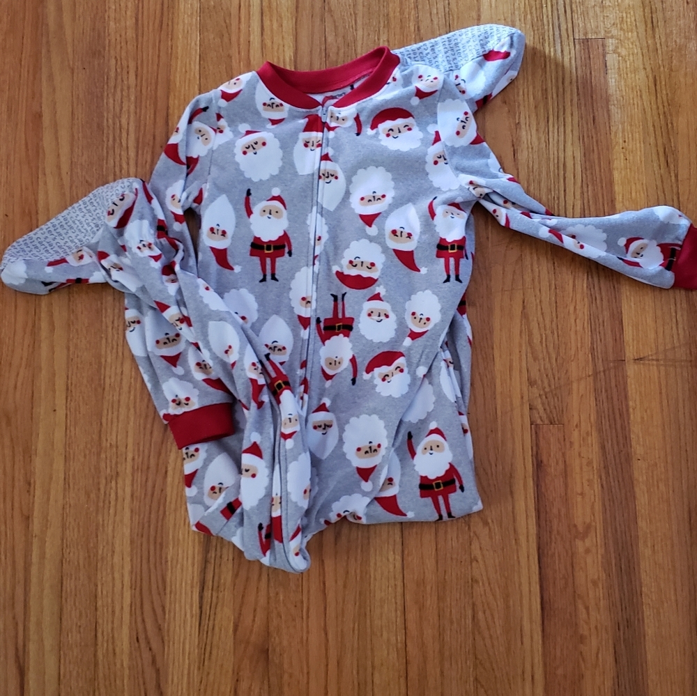 Footed Santa Pajamas